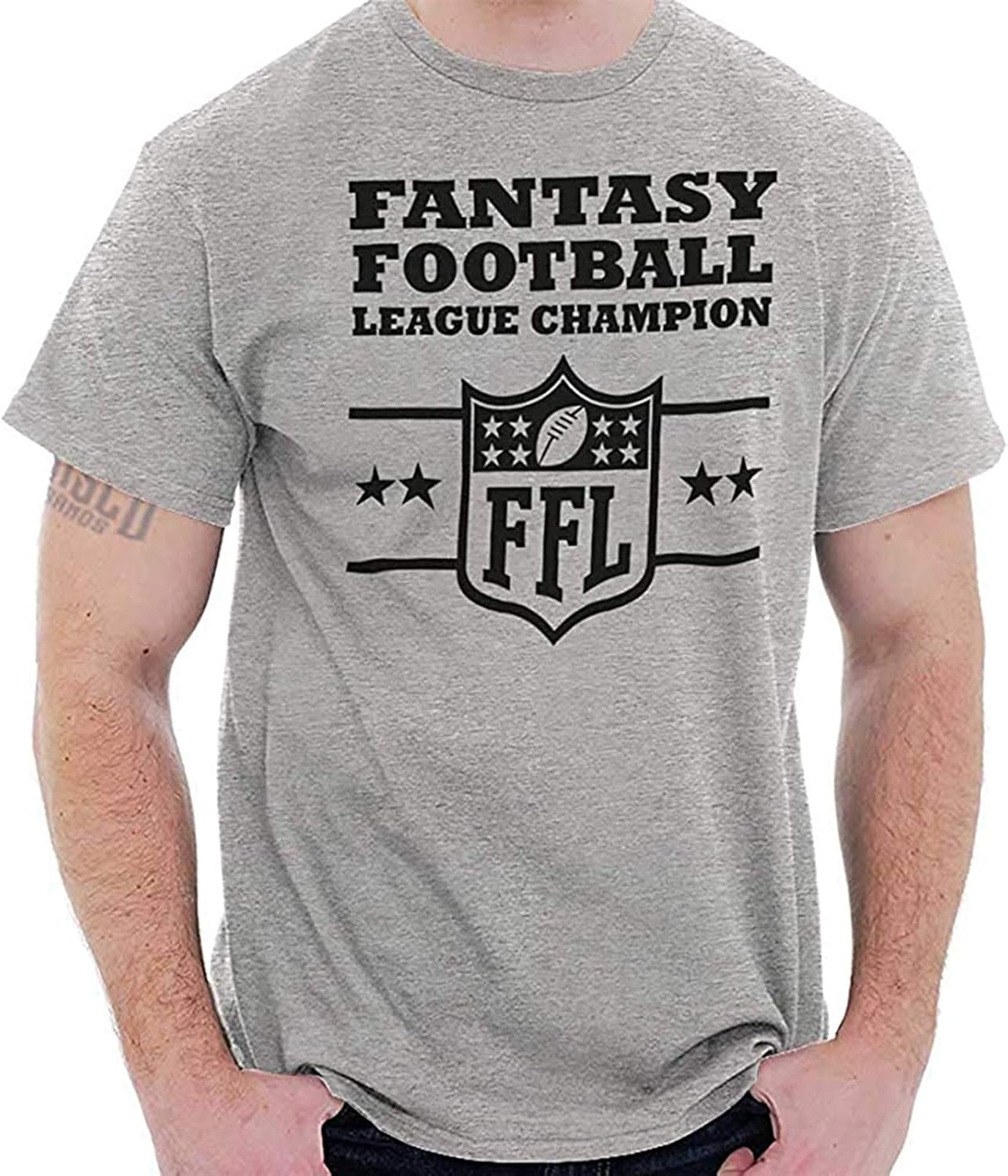 Graphic Fantasy Football Trophy League Championship FFL Gift T Shirt