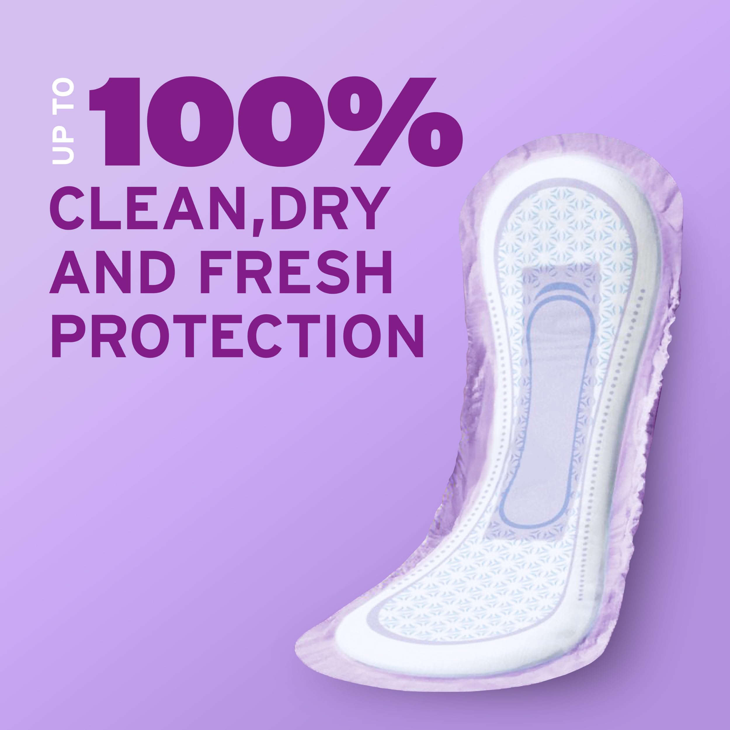 Poise Incontinence & Postpartum Pads for Bladder Leaks, 7 Drop Ultra Absorbency, Long Length, 78 Count, Packaging May Vary