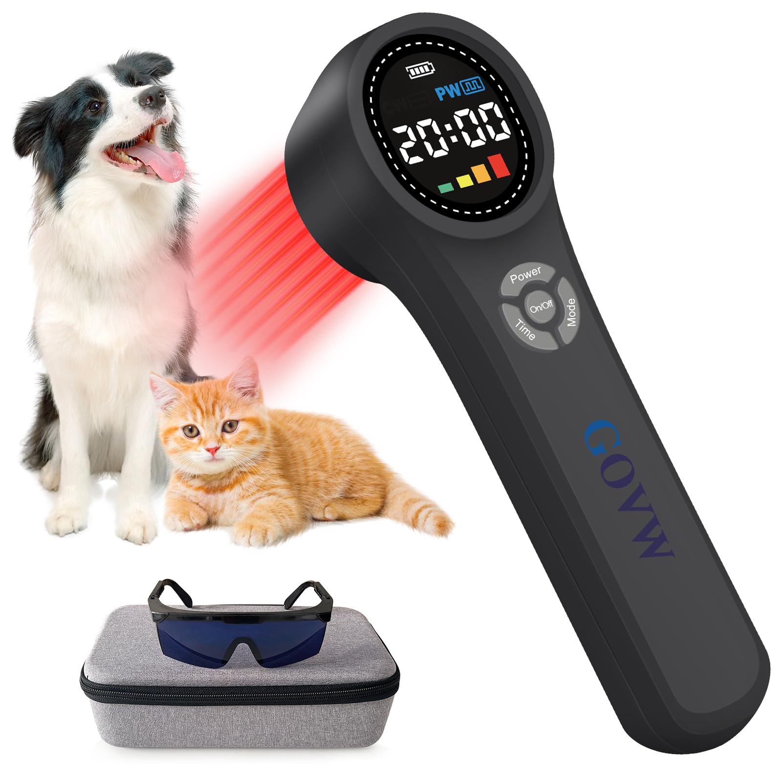 Photo 1 of GOVW Cold Laser Therapy for Dogs, 4x980nm+4x810nm+16x660nm, Cold Laser for Horses, Veterinary Laser Therapy Machine, Pet Laser Therapy, Cold Laser Therapy Pain Relief Device for Animals Like Cats