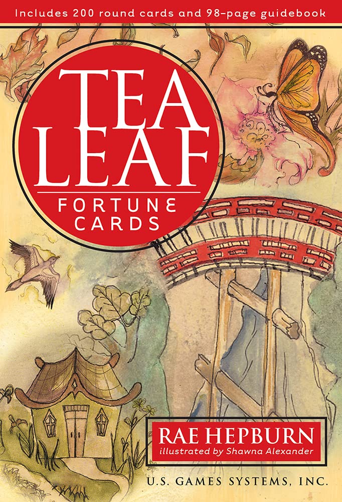 Tea Leaf Fortune Cards: 200 Round Divination Cards, 98-page Illustrated Guidebook for Reading Tea Leaves (Tasseomancy), Ancient Fortunetelling Method Image