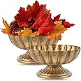 Amazon.com: Ninehaoou 2 Pcs Gold Metal Compote Bowl for Centerpiece ...