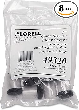 Lorell 49320 Clear Sleeve Floor Protector 8 Floor Protectors