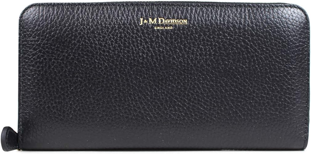 Amazon J M Davidson ジェイアンドエムデヴィッドソン 財布 長財布 ラウンドファスナー レザー Elongated Zip Wallet 7266 ブラック 黒 並行輸入品 J M Davidson ジェイ エム デヴィッドソン 財布
