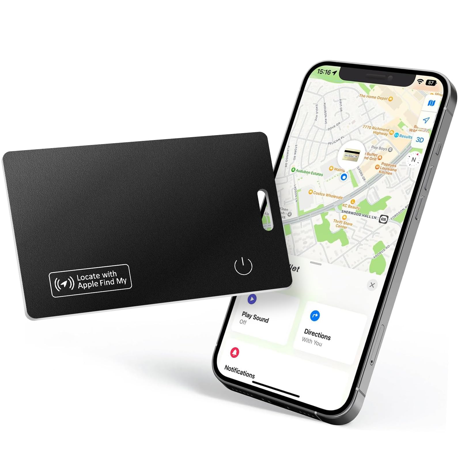 Tracker Per Portafoglio Android – Scheda Sottile 2mm, IP68, Ricarica Wireless, Compatibile Google Find My