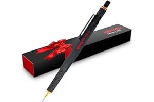 rOtring 800 Retractable Metal Mechanical Pencil, 0.5mm, Black Barrel, Perfect for Drafting, Engineering, Architecture Professionals