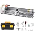 VEVOR Metal Lathe Machine, 8.7 x 39 in, Precision Bench Power Metal Lathe, Automatic Feed, 0-2500 RPM Variable Speed, 1250W Brushless Motor, for Processing Precision Parts Soft Metals Wood Plastics