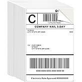 L LIKED 500 Pre-Cut 4x6 Sheet Shipping Labels for Laser & Inkjet Printers, Single Sheet, Self Adhesive Address Mailing Postage Stickers (500 PCS)