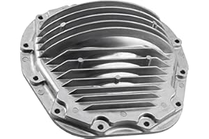 PARTSFLOW 697-725 Aluminum Rear Differential Cover Finned Compatible with Ford F250 F350 Super Duty 2008 2009 2010 V8 6.4L 10.5 Inch Ring Gear Replace 8C3Z4033A