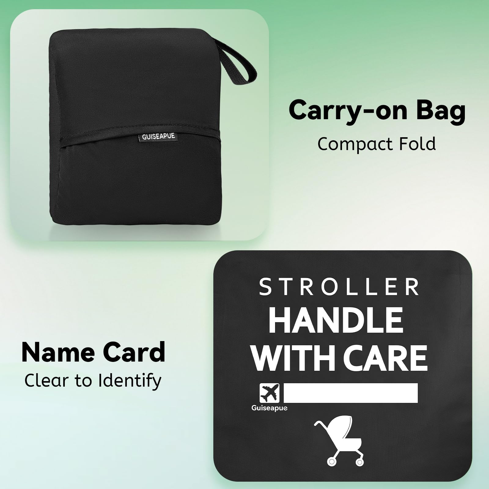 Guiseapue Stroller Bag for Airplane: Christmas White Elephant Gifts for Adults, Stroller Cover for Airplane Travel, 46