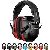 Floriogra Noise Reduction Ear Muffs, NRR 34dB Ear Protection for Adults | Hearing Protection Noise Cancelling Headphones for Kids Autism, Shooting Ear Protection for Gun Range, Mowing, Construction