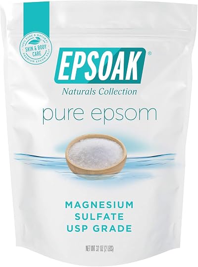 Epsoak Epsom Salt 2 Lbs Pure Magnesium Sulfate USP Made in USA Muscle Soak Bath