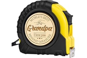 BENECHARM Christmas Grandpa Gifts, Gifts for Grandpa from Grandkids, Grandpa Birthday Gifts, Cool Tool Woodworker Carpenter Gifts for Grandpa, Thanksgiving Fathers Day Funny Engraved Tape Measure 10 FT