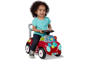 Radio Flyer Busy Buggy, Sit to Stand Toddler Ride On Toy, Ages 1-3, Red