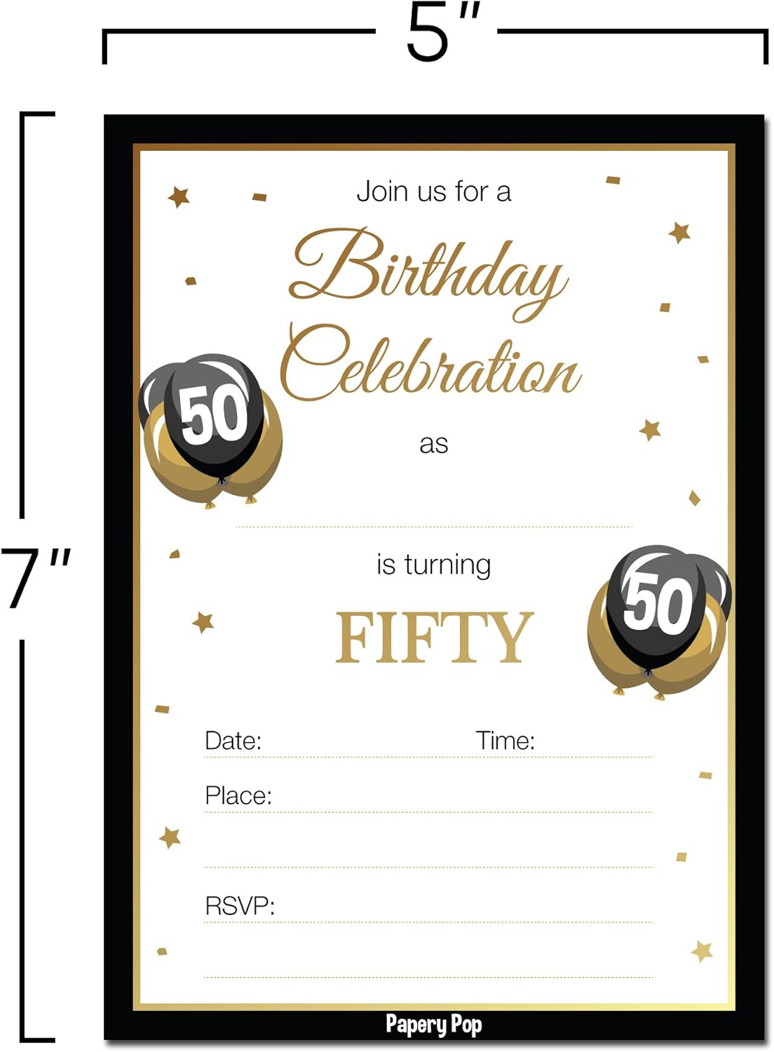 Matching Set Fiftieth Anniversary 50th Birthday Invitation And Save The Date Card 50th Invites Birthday Party 50th Balloon Fiftieth Paper Invitations Announcements Vuurwerkforepark Nl