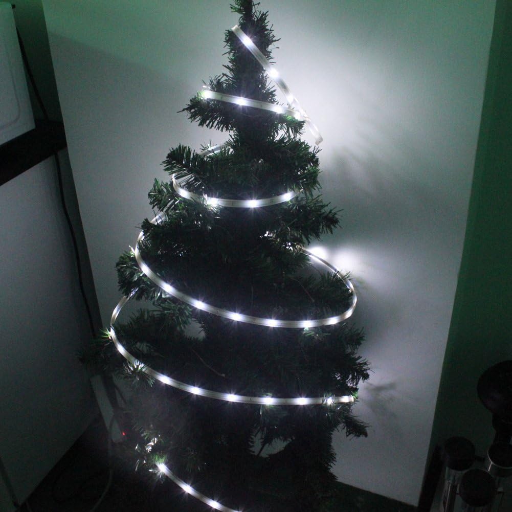 EONANT Solar Strip Light, 100LED 16.4ft/5M Waterproof SMD2835 LED Ribbon Mood Rope Light for Garden,Yard, Path, Fence, Stairs - Image 4