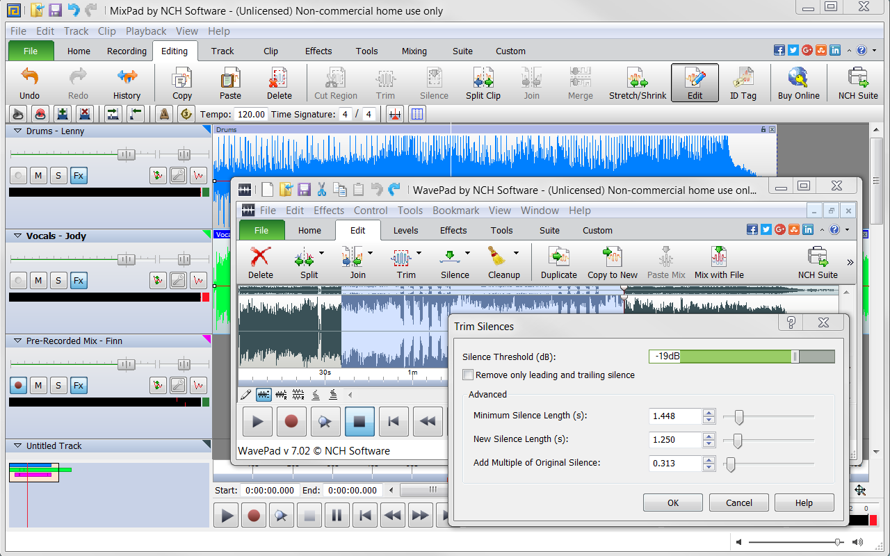 MixPad Free Multitrack Recording Studio and Music Mixing Software [Download] - Thumbnail 5