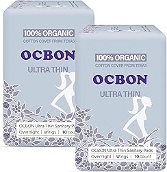 OCBON Comfort Pads (Overnight, 20 Count) - Ultra