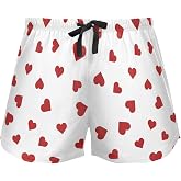 JHKKU Sleep Shorts Soft Lounge Pajamas Bottoms with Pockets Comfy Short Pants for Women's