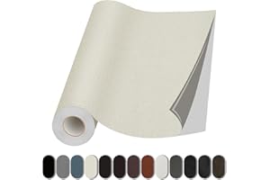 Lifeshoon Leather Repair Patch, 17X79 inch Self Adhesive Leather Repair, Large Leather Repair Tape for Couches, Furniture, Car Seats, Cabinets, Wall, Handbags （Beige, 17X79 inch）