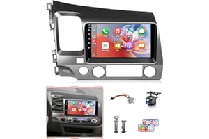 XGU 8Core Car Stereo for Honda Civic 2006 to 2011 Radio Apple CarPlay Android Auto, 9IN IPS Touch Screen for Civic Car Play P