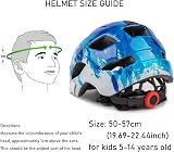 SIFVO Kids Bike Helmet 5-14 Adjustable Lightweight 50-57cm with Visor view 4