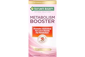 NATURE'S BOUNTY Nature’s Bounty Optimal Solutions Metabolism Booster Supplement, Boosts Fat Metabolism, Promotes Abdominal Fat Loss, With Citrus Extracts and Black Ginger, 60 Capsules