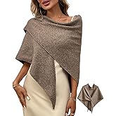 TITOMD Women's Pashmina Shawl Wraps for Evening Dresses Wedding Bridal Open Front Poncho Cape Soft Large Scarf
