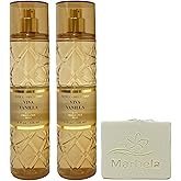 Bath & Body Works Viva Vanilla 2 Pack Fine Fragrance Mist Bundle with a Natural Oats Bar Soap - Full Size