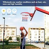 YHTCC 2Pcs Tri-Color Basketball Net Replacement for Standard Rims view 5