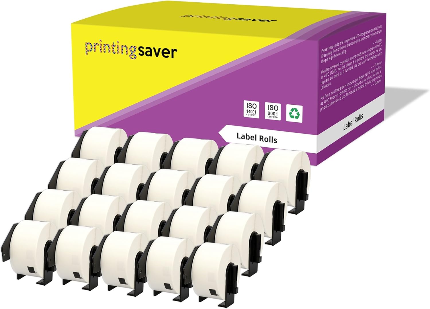 20 Compatible Rolls DK11208 DK11208 38mm x 90mm Address Labels for