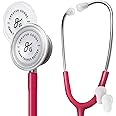 Greater Goods Dual-Head Stethoscope – Clinical Grade, Lightweight, High-Precision Sound, Ideal for Doctors, Nurses, Students, and Medical Professionals, FSA/HSA Eligible, Red