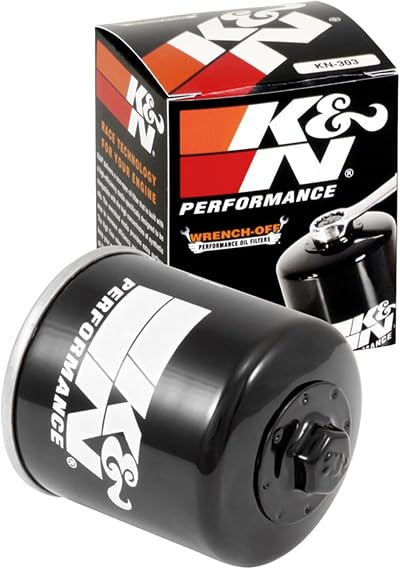 K&N KN-303 Motorcycle Oil Filter High Flow Premium Open Ends