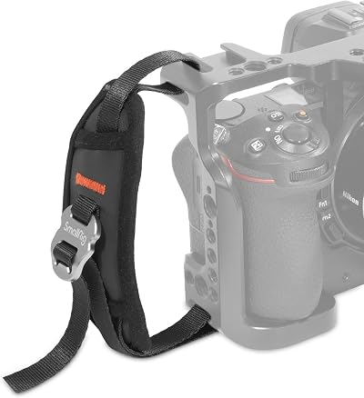 SMALLRIG Camera Hand Strap PAC2456 for Cage/Handle, 12mm Wide, Adjustable