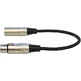 Audio2000'S ADC203M-P XLR Male to XLR Female Balanced Audio Patch Cable- 1", Tip to Tip