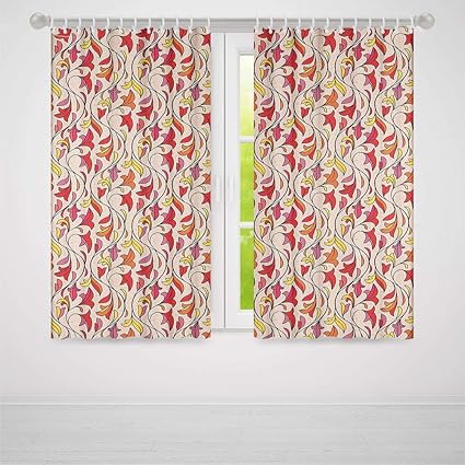 Amazon Com Yoliyana Floral Bedroom Curtains Foliage Leaves
