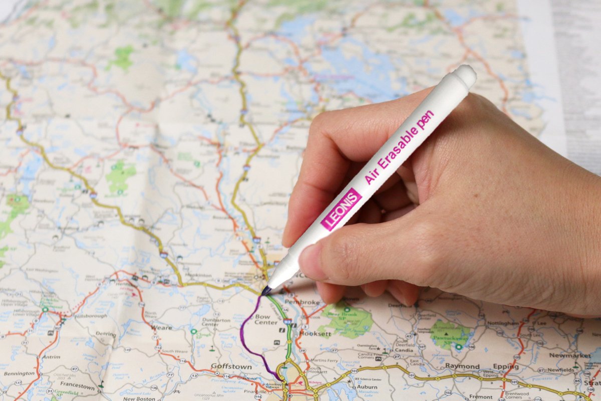 LEONIS 5 Air Erasable Marking Pens Pink [ 78009 ]: Industrial & Scientific