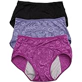 YOYI FASHION Women Menstrual Period Briefs Jacquard Easy Clean Panties US Size XXS-5XL/12