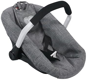 Bayer Chic 2000 708 76 Autositz für Baby-Puppen, Jeans grau