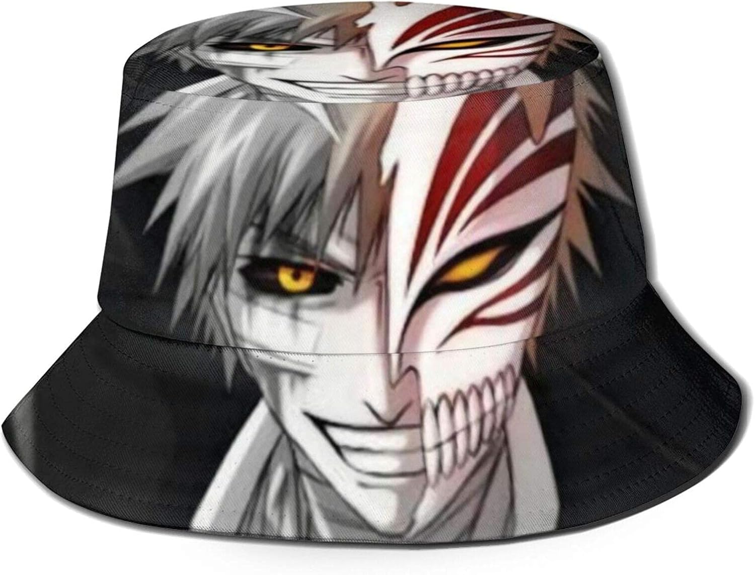 kasual Anime Bleach Bucket Hats Fischerhüte Summer Sun Hat Outdoor Cap für Unisex Teens UV