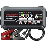 LOKITHOR JC400 9-in-1 Battery Charger and Jump Starter, 2500A 12V Portable Jump Box for Car Upto 8.5L Gas/6.5L Diesel, 750mA/1A/2A, 6V/12V Automotive Battery Maintainer, Trickle Charger and Desulfator