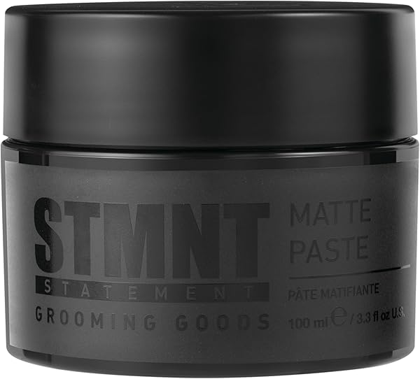 STMNT GROOMING GOODS MATTE PASTE 3.38 OZ | ALL DAY STRONG HOLD & HIGH VOLUME | HAIR CLAY PASTE FOR MEN | NON-GREASY FORMULA | TEXTURE PASTE FOR HAIR | IDEAL FOR DRY & DAMP HAIR | MENS HAIR STYLING