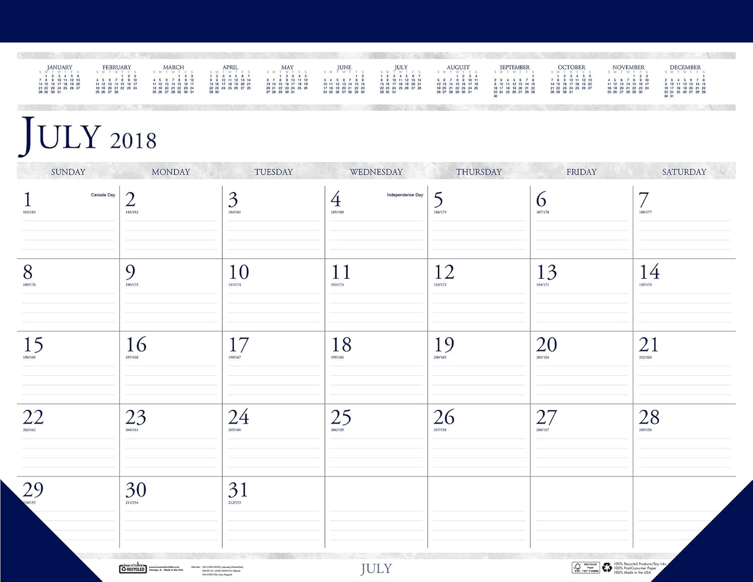 Best funny desk calendar july 2018-2019