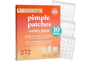 LivaClean 272 CT Pimple Patches Variety Pack – Hydrocolloid Patches for Face, Spot Stickers for Blemishes, Acne Patch, Hydroc