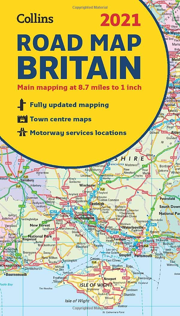 GB Map of Britain 2021: Folded road map (Collins Road Atlas): Amazon.co.uk: Collins Maps: 9780008374402: Books