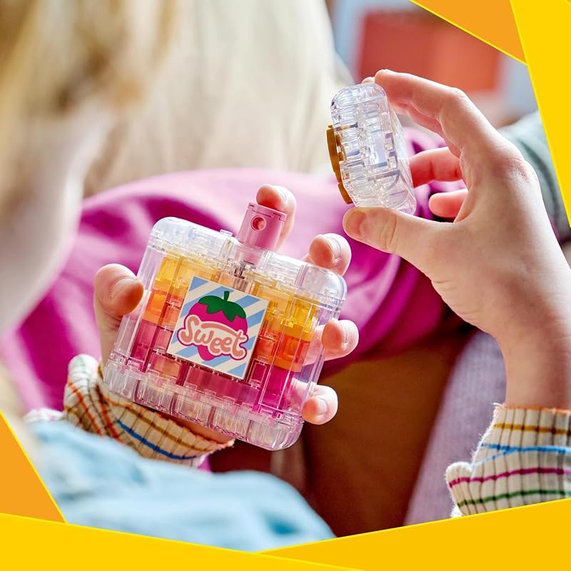Creator 3-in-1-Set Parfümflasche mit Blumendeko - Bauspielzeug mit 3 Bauoptionen: Parfümflasche, Blumenvase oder Smoothie - Geschenkidee für Kinder ab 8 Jahren - 31383