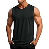 MAGCOMSEN Men's UPF 50+ Tank Tops Quick Dry Workout Gym Sleeveless Muscle Shirts Summer Beach Swim Shirt
