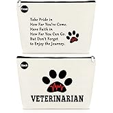 Vet Tech Gifts Veterinarian Gifts Makeup Bag New Veterinary Medicine Graduation Present Travel Cosmetic Bag Christmas Birthday Present for Veterinarian Veterinary Technician Toiletries Pouch