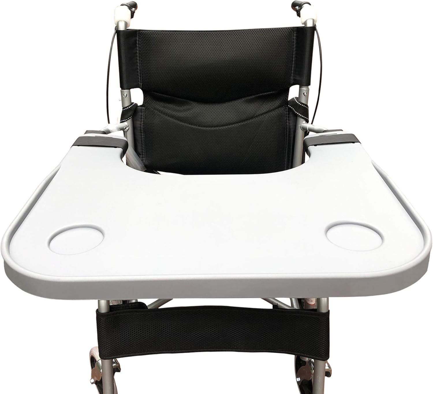 Wheelchair Tray Table with Cup Holder, Removable Wheelchair Lap Tray, Medical Portable Wheelchair Desk Accessories for Eating, Reading, Resting: Health & Personal Care