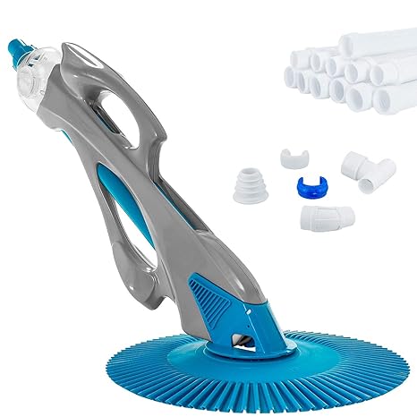 Us Pool Supply Powerful Professional Automatic Pool Vacuum Cleaner Includes 30 Foot Spiral Hose High Performance Suction That Removes Swimming