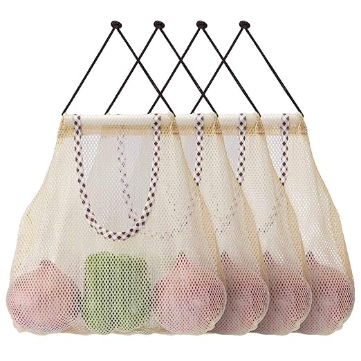 Bolsa de almacenamiento de malla reutilizable para colgar, HULISEN ...